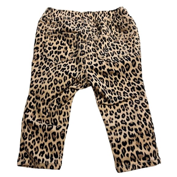 GAP Denim Leopard Jeans Infant Girls Size 12-18 months Excellent VERY gently use - Picture 2 of 3